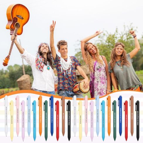 48 Pcs Ballpoint Pens Novelty Gifts 12 Style Smooth Writing Pens for Teacher Gifts (Music) in Saudi Arabia