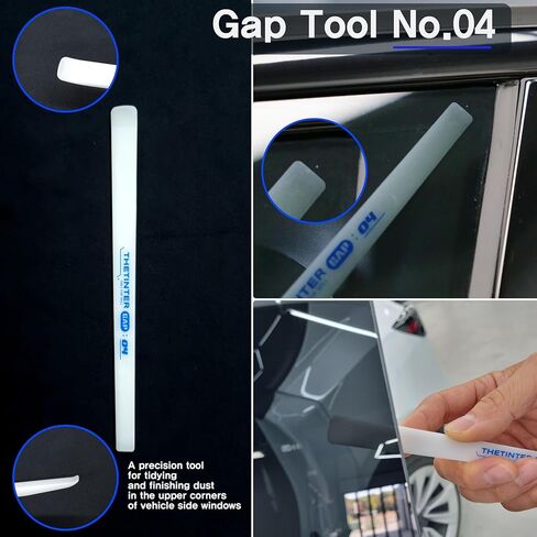 6-in-1 Window Tint Gap Tool Kit – Professional Narrow Gap Tint Finishing & Dust Removal Tools, POM Precision Squeegee Set for Car Window Tint, Vinyl Wrap & PPF in Saudi Arabia