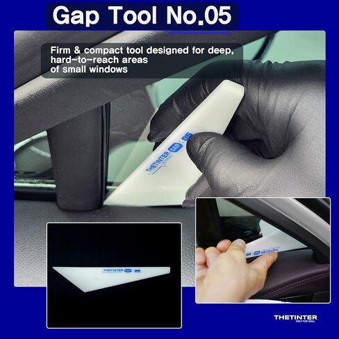 6-in-1 Window Tint Gap Tool Kit – Professional Narrow Gap Tint Finishing & Dust Removal Tools, POM Precision Squeegee Set for Car Window Tint, Vinyl Wrap & PPF in Saudi Arabia