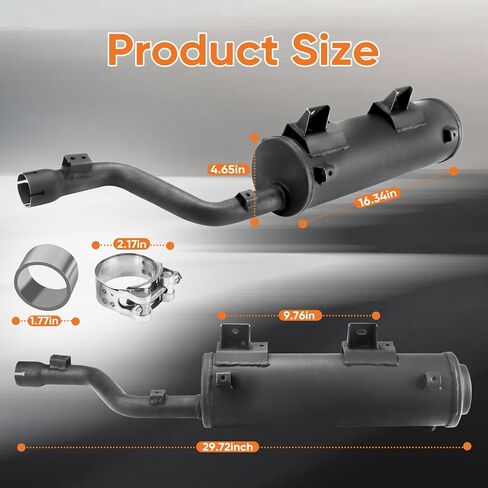18310HM7A00 Muffler Compatible with 1995-2004 Honda Foreman 450 400 TRX400 TRX450 18310-HM7-A00 18310-HM7-A40 18310-HN0-670 18310-HM7-000 in Kuwait