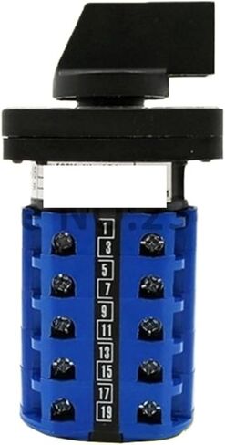 1pcs Universal Switch LW28-20A/5, 3Position 20Terminals Rotary Cam Changeover Switch 550V 20A 3position 5 knots in Kuwait