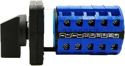 1pcs Universal Switch LW28-20A/5, 3Position 20Terminals Rotary Cam Changeover Switch 550V 20A 3position 5 knots in Kuwait