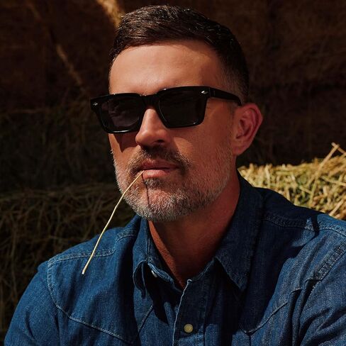 DIFF | Yellowstone Sunglasses Kayce Dutton Square Sunglasses for Men and Women | UV400 Polarized Protection | Classic Black + Grey in Saudi Arabia