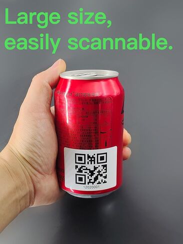 Asset Tags QR Labels for Organizing, Moving, Storage, and Inventory Tracking, 2.2'' x 1.6'' (55mm x 40mm), 100 Counts in Kuwait