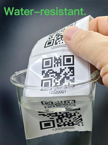 Asset Tags QR Labels for Organizing, Moving, Storage, and Inventory Tracking, 2.2'' x 1.6'' (55mm x 40mm), 100 Counts in Kuwait