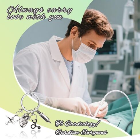 Medical Cardiologist Retirement Cardiology Gifts for Doctors Day Gifts Keychain for Women Men Cardiac Surgeon Gift for Doctor Cardiologist Novelty Cardiology Graduation Gift for Him Her Students Nurse in Saudi Arabia