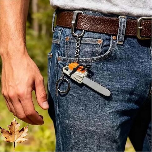 Mini Chainsaw Keychain Portable Chainsaw Key Ring, Outdoor Tool Themes Pruning Firefighting Chainsaws with Realistic in Kuwait