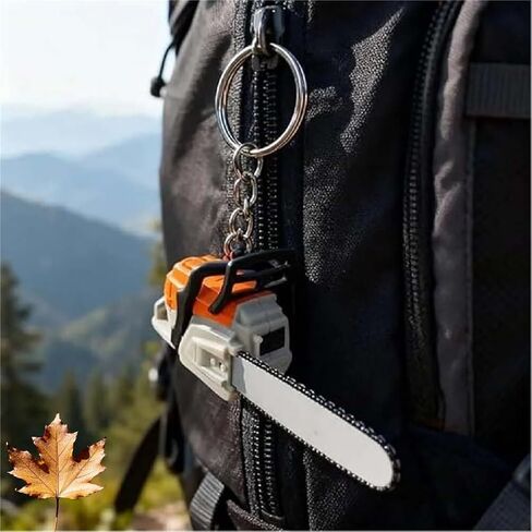 Mini Chainsaw Keychain Portable Chainsaw Key Ring, Outdoor Tool Themes Pruning Firefighting Chainsaws with Realistic in Kuwait