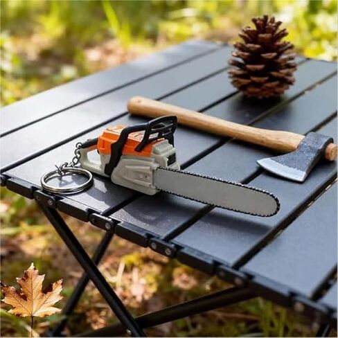 Mini Chainsaw Keychain Portable Chainsaw Key Ring, Outdoor Tool Themes Pruning Firefighting Chainsaws with Realistic in Kuwait