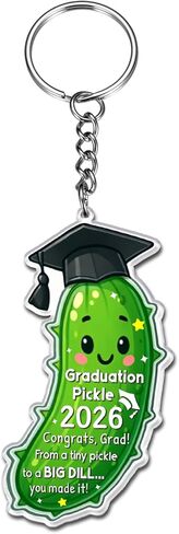 2026 Funny Graduation Gifts Keychain for Him Her Class of 2026 Pickle Graduation Keychain for Women Men 2026 Senior Middle High School College Grad Student Daughter Son 5th 8th Grade Graduation Stuff in Kuwait