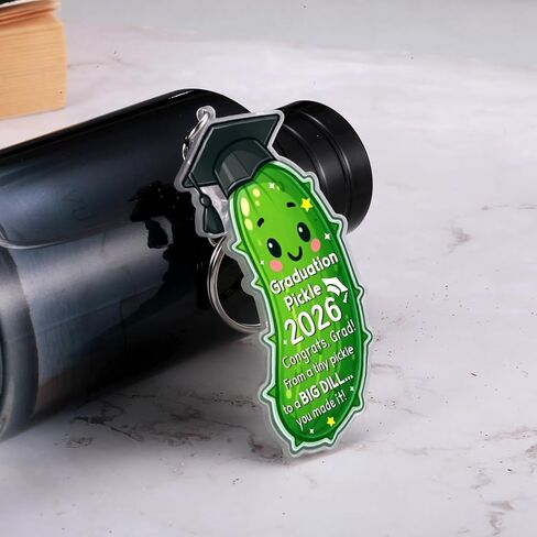 2026 Funny Graduation Gifts Keychain for Him Her Class of 2026 Pickle Graduation Keychain for Women Men 2026 Senior Middle High School College Grad Student Daughter Son 5th 8th Grade Graduation Stuff in Kuwait