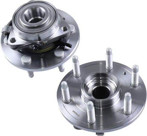 2 x 515096 Front Wheel Bearing Hub Assembly with 6 Lug ABS Compatible with Cadillac Escalade 2007-2014, Fit for Chevrolet Avalanche 2007-2013, Fit for GMC Yukon 2007-2014 in Kuwait