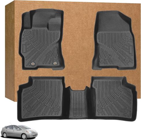 Floor Mats for Toyota Prius 2004 2005 2006 2007-2009, Custom Fit Prius c & Prius v Floor Mat(NOT fit Hybrid), 2008 Prius Floor Mats TPE Non-Slip Waterproof, Mats Accessories 2nd Gen Prius in Saudi Arabia