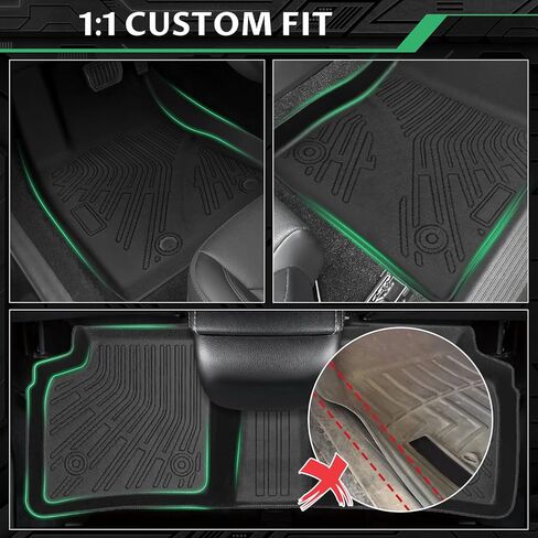 Floor Mats for Toyota Prius 2004 2005 2006 2007-2009, Custom Fit Prius c & Prius v Floor Mat(NOT fit Hybrid), 2008 Prius Floor Mats TPE Non-Slip Waterproof, Mats Accessories 2nd Gen Prius in Saudi Arabia