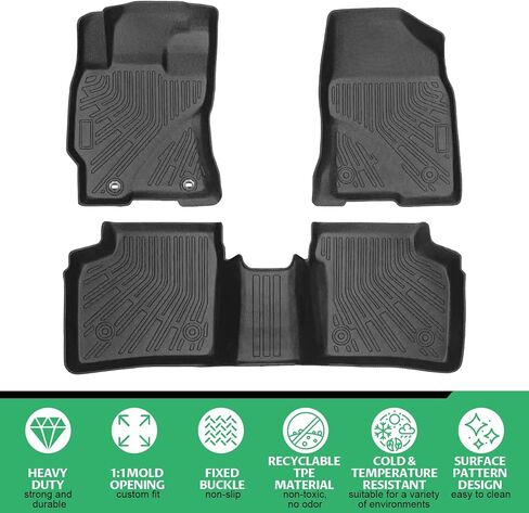 Floor Mats for Toyota Prius 2004 2005 2006 2007-2009, Custom Fit Prius c & Prius v Floor Mat(NOT fit Hybrid), 2008 Prius Floor Mats TPE Non-Slip Waterproof, Mats Accessories 2nd Gen Prius in Saudi Arabia