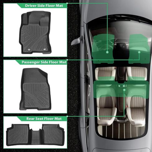 Floor Mats for Toyota Prius 2004 2005 2006 2007-2009, Custom Fit Prius c & Prius v Floor Mat(NOT fit Hybrid), 2008 Prius Floor Mats TPE Non-Slip Waterproof, Mats Accessories 2nd Gen Prius in Saudi Arabia