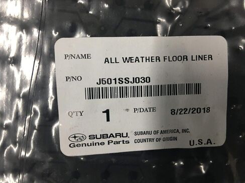 سجادات بطانة الأرضية لجميع الأحوال الجوية من سوبارو باللون الأسود (مجموعة من 4) لعام 2019-2024 سوبارو فورستر - J501SSJ030 - OEM الأصلي in Kuwait