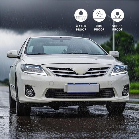VLAND Headlight for Corolla 2011 2012 2013, Front Lights Assembly for Corolla with Clear lens, Bulb Type: D2S / D2H (Not Included) in Saudi Arabia