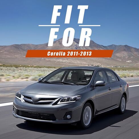 VLAND Headlight for Corolla 2011 2012 2013, Front Lights Assembly for Corolla with Clear lens, Bulb Type: D2S / D2H (Not Included) in Saudi Arabia