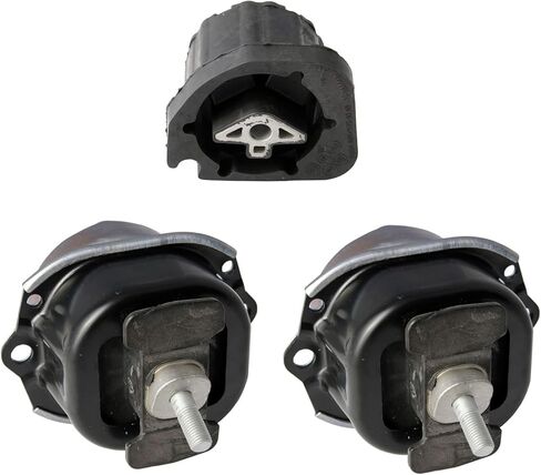 StanceMagic - 3pcs Solid Motor Mounts Set Compatible with BMW 2007-2018 X5 (3.0L), 2007-2010 X5 (4.8L), 2011-2019 X6 (3.0L), Automatic Transmission - Engine Mount Kit in Saudi Arabia