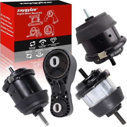 4 Pcs Engine Motor and Transmission Mount Kit Compatible with 2009-2017 for Chevrolet Traverse and 2009-2016 for Acadia and for Buick Enclave & Saturn Outlook 3.6L, Replaces A5458/ A5549/ A5548/ A5444 in Kuwait
