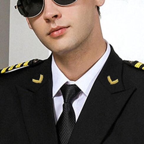 Stewardess Uniform Caps Badge Set of 5 Hat Emblems Airline Crews Hat Badge Hat Accessories for Airline Attendant Uniform Hat Badges in Kuwait