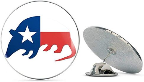 Armadillo Shaped Texas Flag (t Metal 0.75" Lapel Hat Pin Tie Tack Pinback in Saudi Arabia
