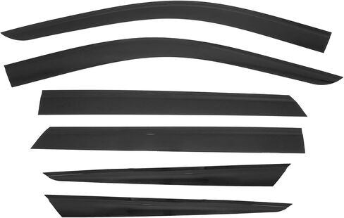 IKON MOTORSPORTS Tape on Window Visors Compatible with 2011-2026 Dodge Durango, Slim Style Acrylic Smoke Tinted Rain Guards, Side Window Wind Deflectors 6PCS in Saudi Arabia