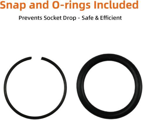 3/4-Inch Drive 1-1/2'' Extra Deep Impact Socket, 8-Inch (200mm) Long, 6-Point Truck & Trailer & Tractor Wheel Nut Socket, Heat Treated Cr-V Alloy Steel, One-Piece Forged, No Torque Loss in Saudi Arabia