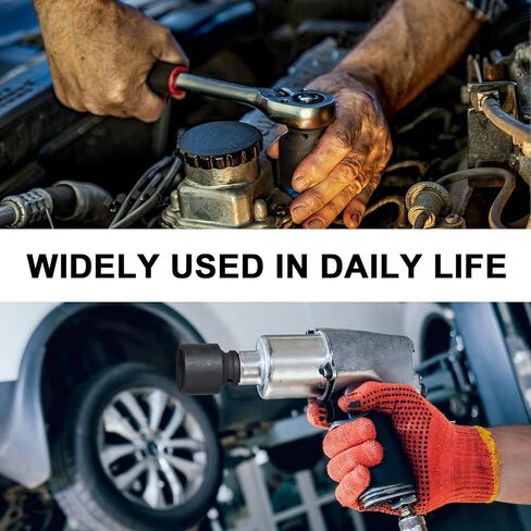 MAXPOWER 1/2 Inch Drive 1-1/8 Inch Standard Impact Socket, Made with Heat-Treated Chrome Molybdenum Steel, 6-Point Design, SAE in Saudi Arabia