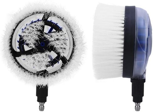 White Drill Scrub Brush Car Pressure Washer Rotating Brush With Soft Surface For Cleaning Painted Vehicles Boats Flat Window Glass Stucco, Power Tool Accessories in Saudi Arabia