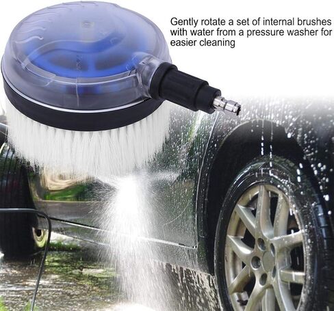White Drill Scrub Brush Car Pressure Washer Rotating Brush With Soft Surface For Cleaning Painted Vehicles Boats Flat Window Glass Stucco, Power Tool Accessories in Saudi Arabia