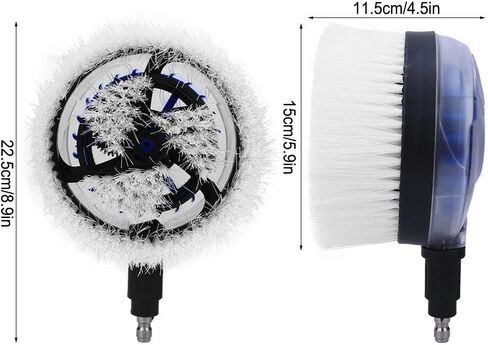 White Drill Scrub Brush Car Pressure Washer Rotating Brush With Soft Surface For Cleaning Painted Vehicles Boats Flat Window Glass Stucco, Power Tool Accessories in Saudi Arabia