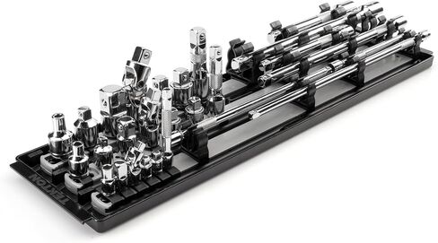 TEKTON 1/4, 3/8, 1/2 Inch Drive Extension and Accessory Set with Rails and Tray (27-Piece) | SHA99201 in Saudi Arabia