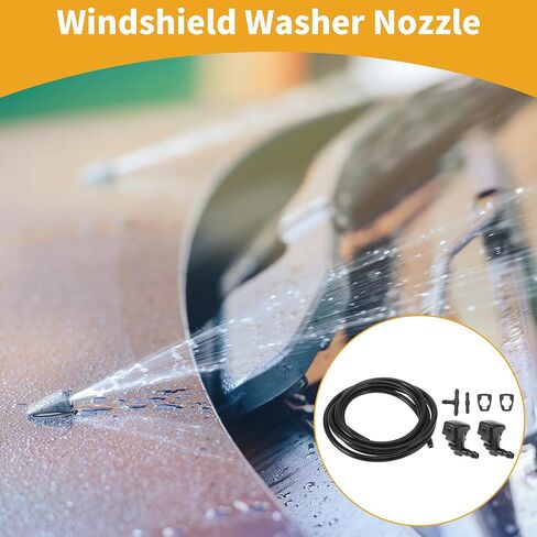 Windshield Washer Nozzle Kit for Ford Fusion 2008-2012 No.8E5Z17603A with Gaskets,Hose Connector,Fluid Hose in Saudi Arabia