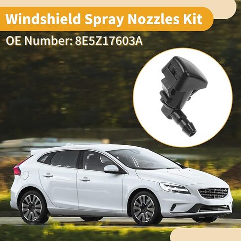 Windshield Washer Nozzle Kit for Ford Fusion 2008-2012 No.8E5Z17603A with Gaskets,Hose Connector,Fluid Hose in Saudi Arabia