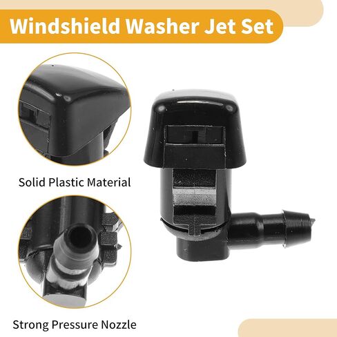 Windshield Washer Nozzle Kit for Ford Fusion 2008-2012 No.8E5Z17603A with Gaskets,Hose Connector,Fluid Hose in Saudi Arabia