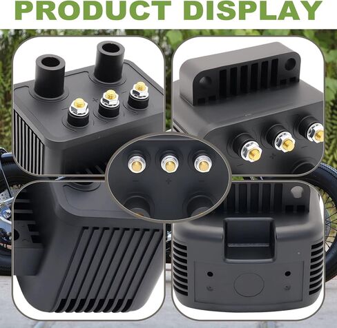 53-434 3 Ohm Motorcycle Ignition Coil - Direct Fit Single Fire Coil for Bobber/Chopper Custom Bikes (Universal Single Spark Ignition System Component) in Kuwait