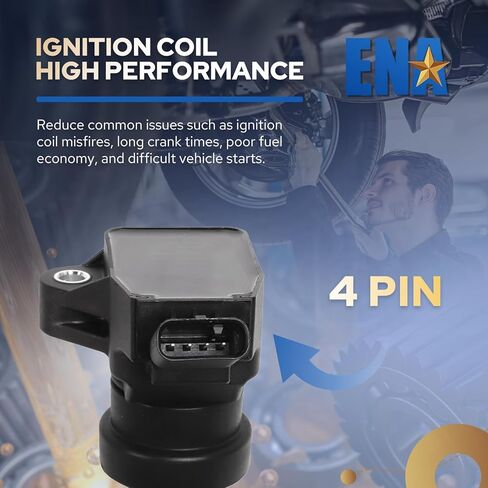 ENA Set of 4 Ignition Coil Compatible with Hyundai Elantra 2017 2018 2019 2020 1.4L Replacement for 2731003AA0 UF857 in Saudi Arabia