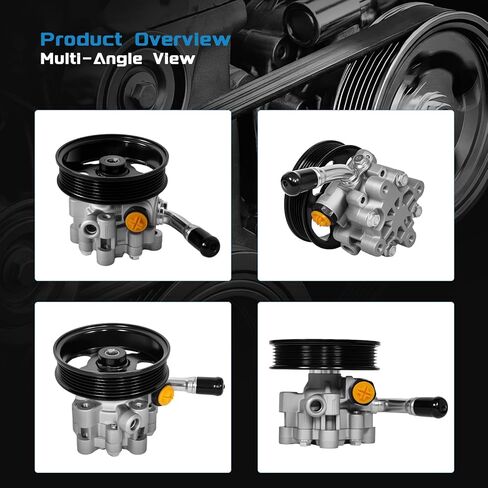 KELOKE Power Steering Pump, with pulley, Compatible with Chrysler Town & Country 2011-2016, Voyager 2020-2021 & Dodge Grand Caravan 2011-2020 & Ram C/V 2012-2015. V6 3.6L. Replace# 20-1042 5151727AC in Kuwait