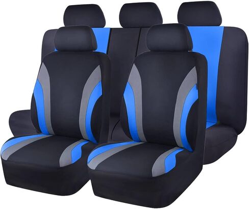 Car Seat Covers Full Set for Hyundai Santa Fe 2000-2020 2021 2022 2023 2024 2025 2026, Front and Rear Seat Covers, Breathable Full Coverage Automotive Seat Cover Set for Cars, SUVs and Trucks in Saudi Arabia