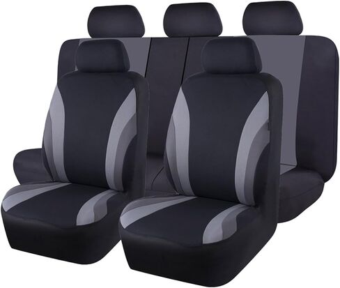 Car Seat Covers Full Set for Hyundai Santa Fe 2000-2020 2021 2022 2023 2024 2025 2026, Front and Rear Seat Covers, Breathable Full Coverage Automotive Seat Cover Set for Cars, SUVs and Trucks in Saudi Arabia