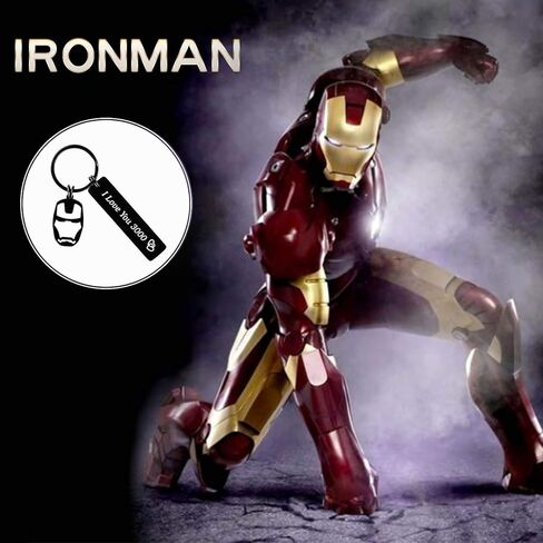 SUNSH I Love You 3000 هدايا سلسلة مفاتيح لطيفة لصديقها وزوجها وأبيها وهدايا رجالية لعيد الحب هدية له حلقات مفاتيح سوداء وأفكار هدايا جالنتين in Kuwait