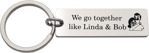 Couple Keychains Burgers Inspired Gift Bob and Linda Keychain Set Burgers Fans Gift Valentine’s Day Jewelry for Couple in Kuwait