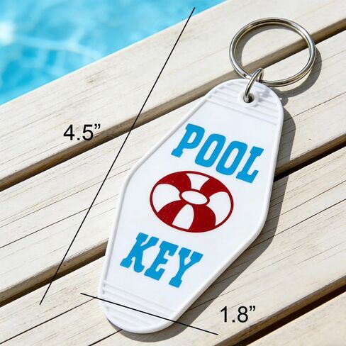 سلسلة مفاتيح Lemua Pool Key سلسلة مفاتيح فندقية بلاستيكية للنساء والرجال هدايا حمام السباحة in Kuwait