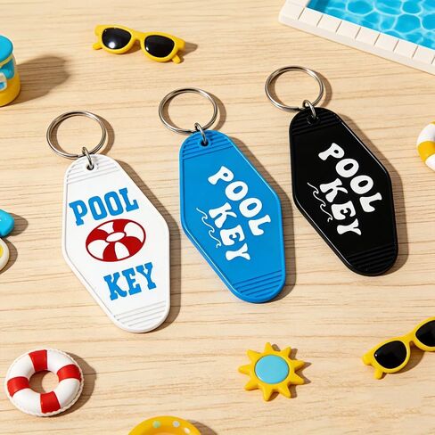 سلسلة مفاتيح Lemua Pool Key سلسلة مفاتيح فندقية بلاستيكية للنساء والرجال هدايا حمام السباحة in Kuwait