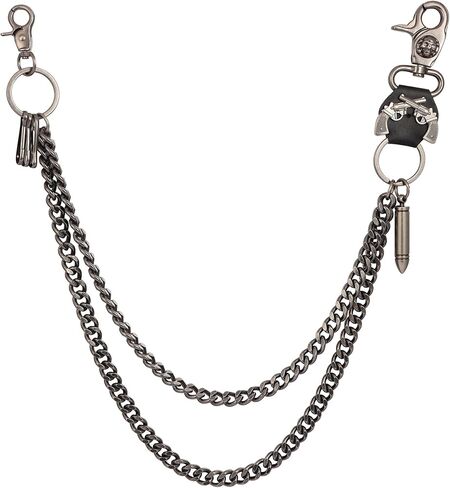 Manfnee Pants Chain for Men Women Hip Hop Jean Chains Punk Belt Chain Biker Chain Key Chain Pocket Chains in Saudi Arabia