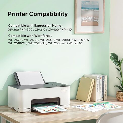 Wiseta Remanufactured 200XL Ink Cartridges Replacement for Epson 200XL Ink Cartridges Combo Pack to Use with XP-200, XP-300, XP-310, XP-400, XP-410 WF-2520, WF-2530, WF-2540 Printer(4 Pack) in Kuwait