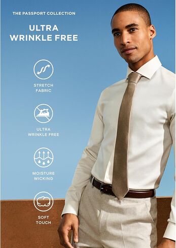Michael Kors Men's Dress Shirt Ultra Wrinkle Free Stretch Regular Fit in Saudi Arabia