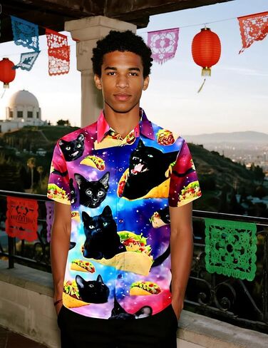 Men's Cinco De Mayo Shirts, Mexican Short Sleeve Botton Down Shirt S-4XL in Saudi Arabia